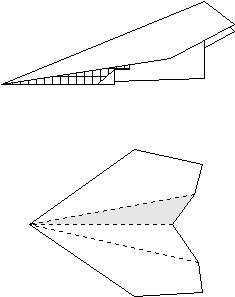 Figure 14 - Side And Top Views Of Finished Plane