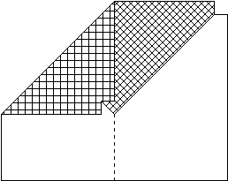   Figure 8 - Fold Upper Left Corner Down To Center-Fold